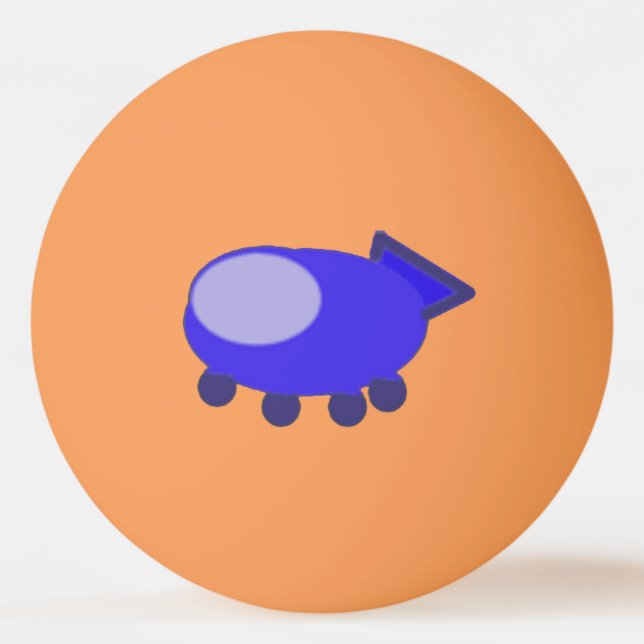 Bolinha De Ping Pong Espaçamento Azul (Frente)