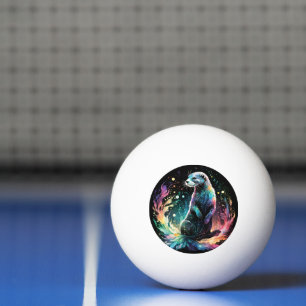 Bolinha De Ping Pong Espectro de Borda: As Lontras Brilham