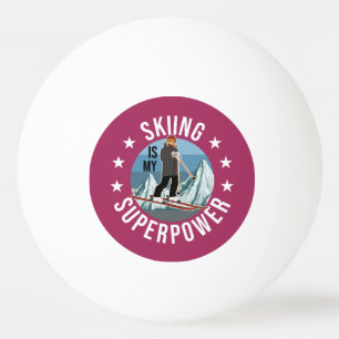 Bolinha De Ping Pong Esqui É Minha Superpotência