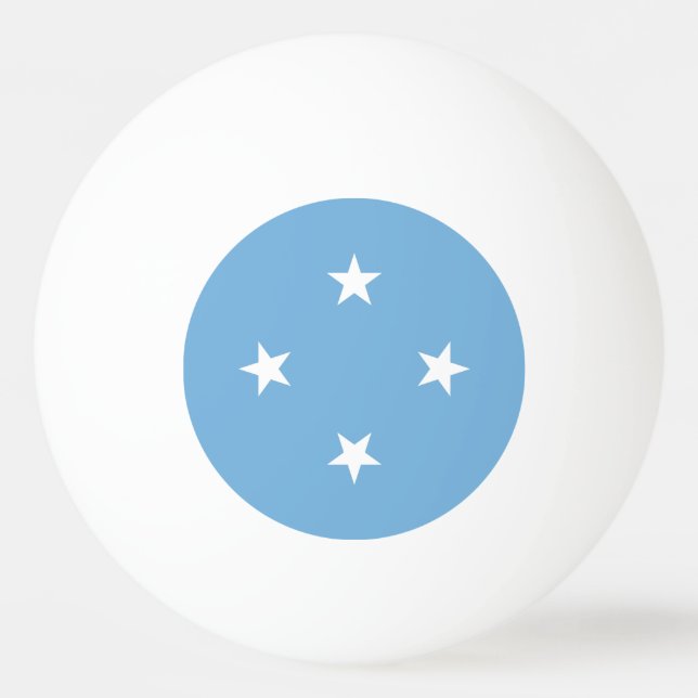 Bolinha De Ping Pong Estados Federados da Bandeira da Micronésia (Frente)