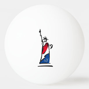 Bolinha De Ping Pong Estátua da Liberdade / Listras da Dama da Liberdad