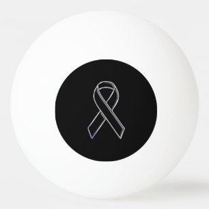 Bolinha De Ping Pong Estilo Cromo Sensibilização da Fita Preta em Preto