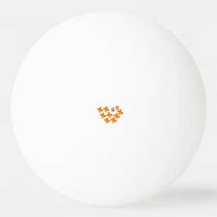 Bolinha De Ping Pong Estilo Decorativo, Laranja Dull, Vermelho Cornell