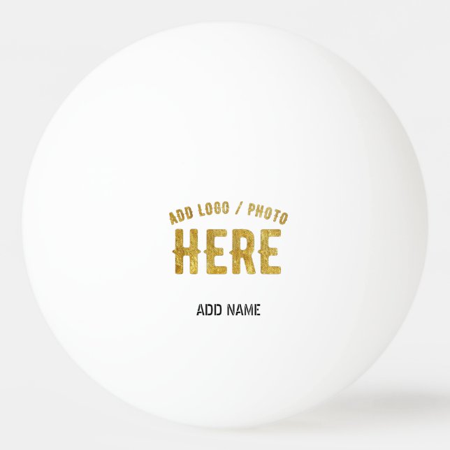 BOLINHA DE PING PONG ESTILO MODERNO PERSONALIZÁVEL BRANCO VERIFICADO MA (Frente)