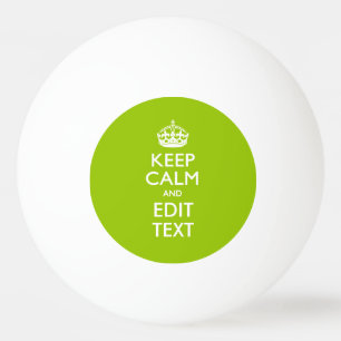 Bolinha De Ping Pong Estilo Verde Android Mantenha-Se Calmo E O Texto