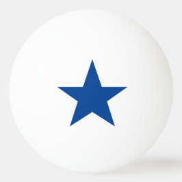 Bolinha De Ping Pong Estrela Azul em Branco