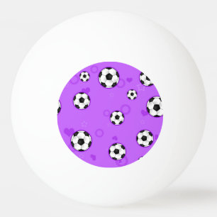 Bolinha De Ping Pong Estrela de futebol roxa bonito