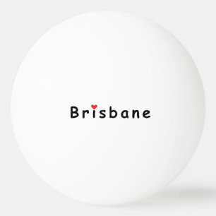 Bolinha De Ping Pong Eu amo Brisbane