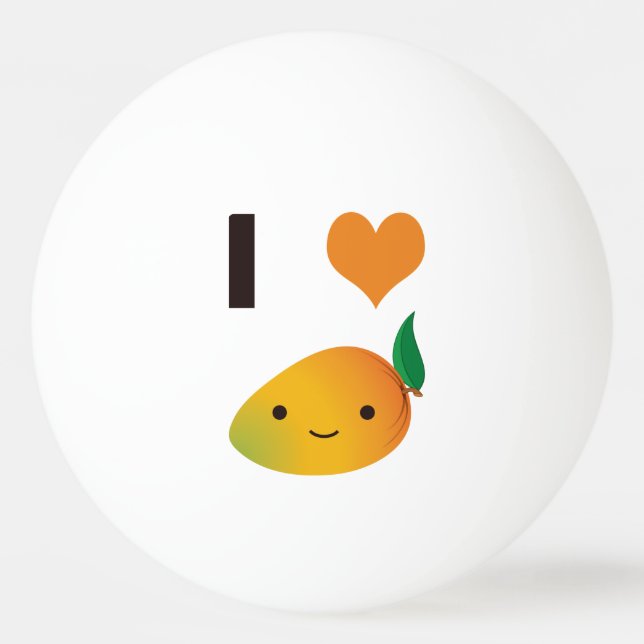 Bolinha De Ping Pong Eu coração Mango (Frente)
