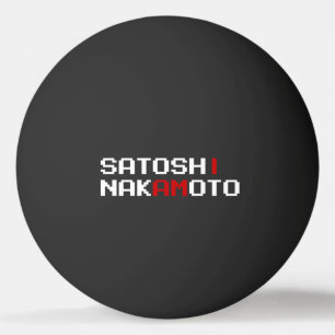BOLINHA DE PING PONG EU SOU SATOSHI NAKAMOTO PING PONG BALL