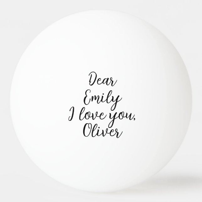 Bolinha De Ping Pong Eu Te Amo, Chamo Modelo (Frente)