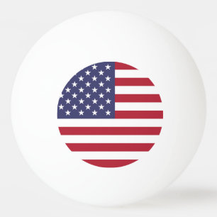 Bolinha De Ping Pong EUA EUA Flag