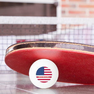 Bolinha De Ping Pong EUA Flag US Patriotic Mesa Beer Ping Pong (Pino de