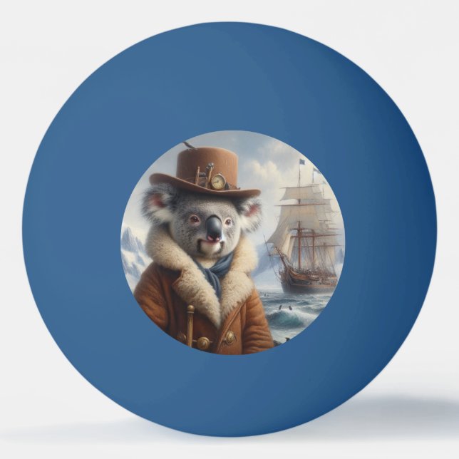 Bolinha De Ping Pong Explorador Ártico de Koala (Frente)