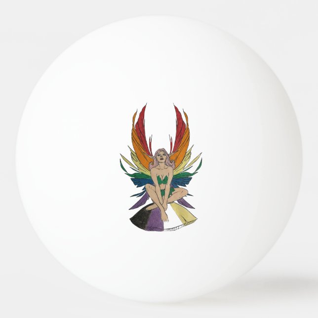 Bolinha De Ping Pong Fada não-binário (Frente)