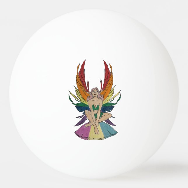 Bolinha De Ping Pong Fada Pansexual (Frente)