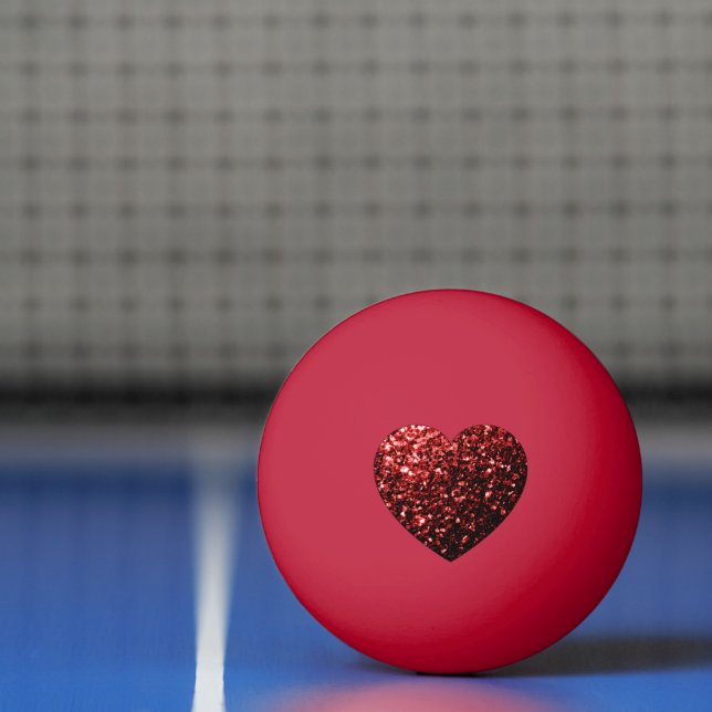 Bolinha De Ping Pong Faíscas cintilantes vermelhos escuros (Líquido)