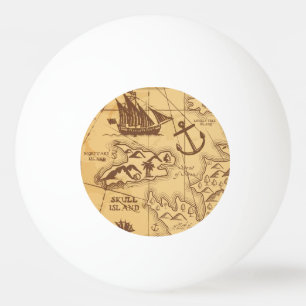 Bolinha De Ping Pong Família de pontos de terra do mapa Pirate Personal