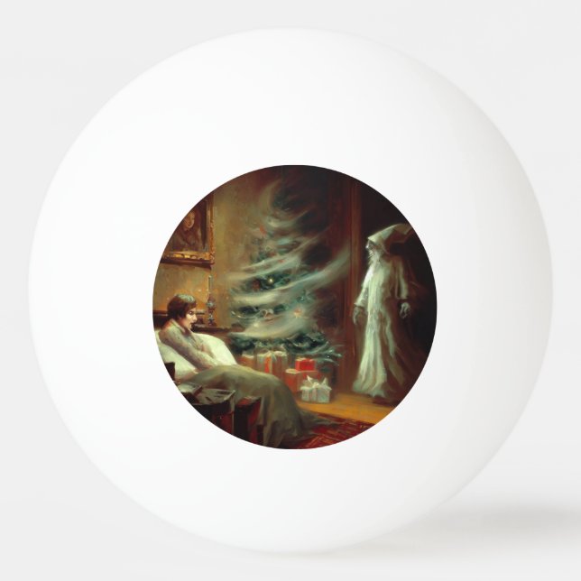 Bolinha De Ping Pong Fantasma do Natal Presente de A Christmas Carol (Frente)