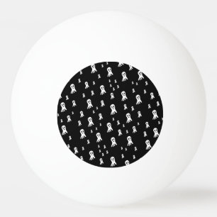 Bolinha De Ping Pong Fantasmas do Dia das Bruxas Escuros