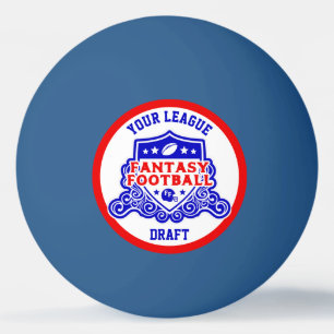 Bolinha De Ping Pong Fantasy Futebol Emblem Draft Pick Lotery