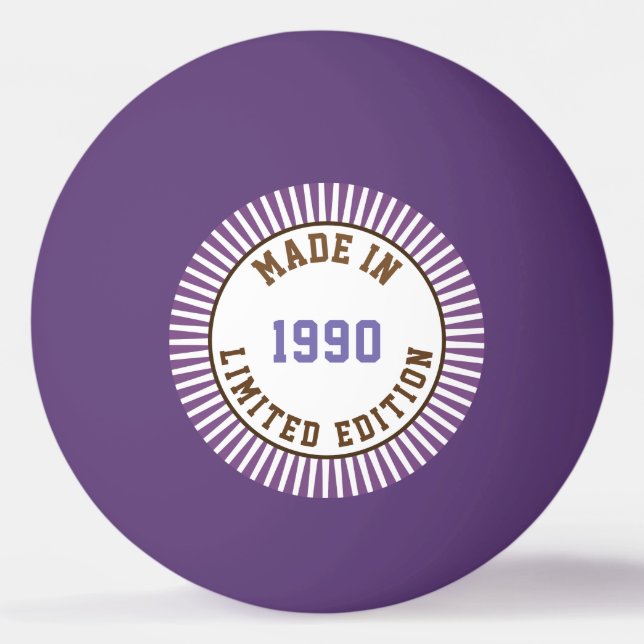 Bolinha De Ping Pong Feito em 1990 (Frente)