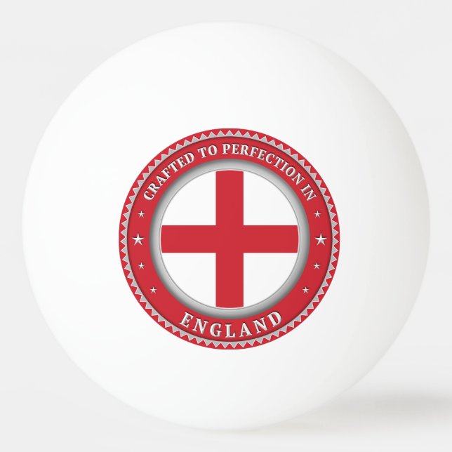 Bolinha De Ping Pong Feito Em Perfeição Na Inglaterra (Frente)