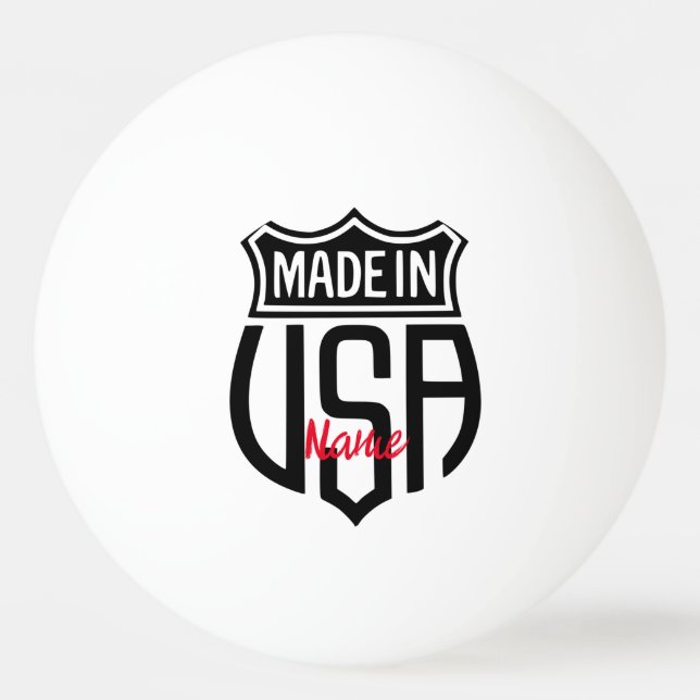 Bolinha De Ping Pong Feito nos EUA - Sinal Thunder_Cove (Frente)
