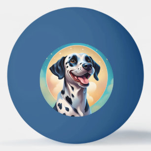 Bolinha De Ping Pong Feliz Cão Dalmático Pet