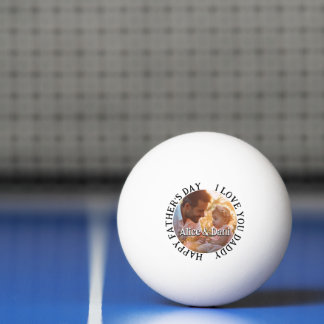 Bolinha De Ping Pong Feliz Dia dos Pais Amo Você Papai Foto