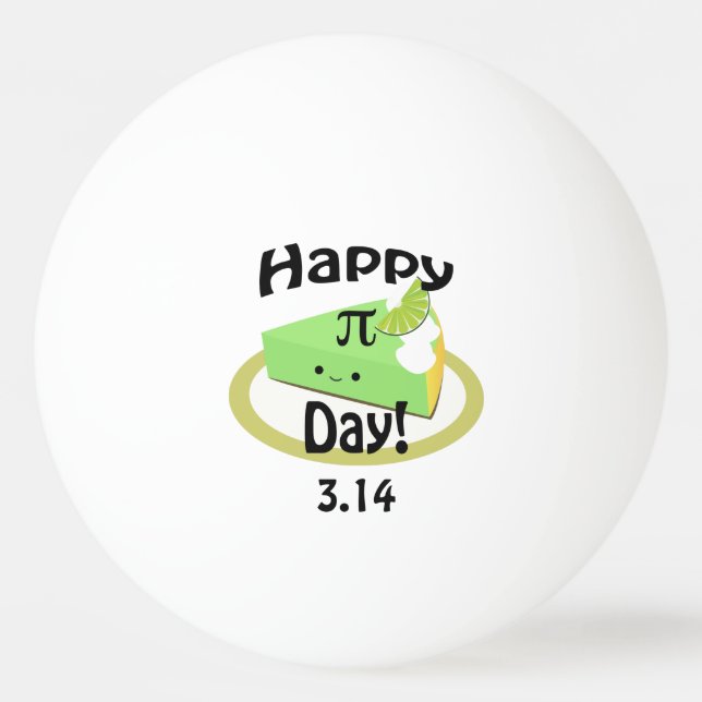 Bolinha De Ping Pong Feliz Dia Pi Feliz (Frente)