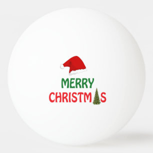 Bolinha De Ping Pong Feliz Natal Árvore Festiva Design