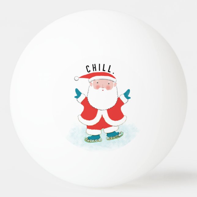 Bolinha De Ping Pong Feriado de Natal engraçado (Frente)