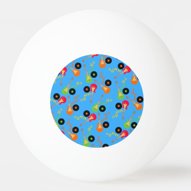 Bolinha De Ping Pong Festa de aniversário Rock Star Boy (Frente)