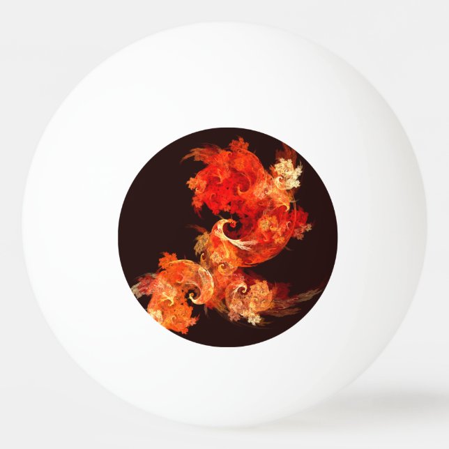 Bolinha De Ping Pong Firebird Abstrato Art (Frente)