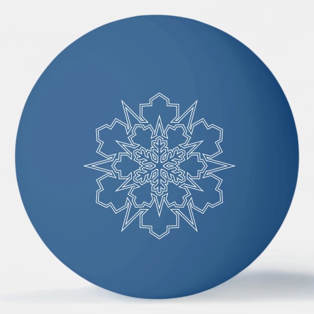 Bolinha De Ping Pong Floco de neve (Frente)