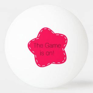 Bolinha De Ping Pong Flor Rosa com Dito de Ping Pong