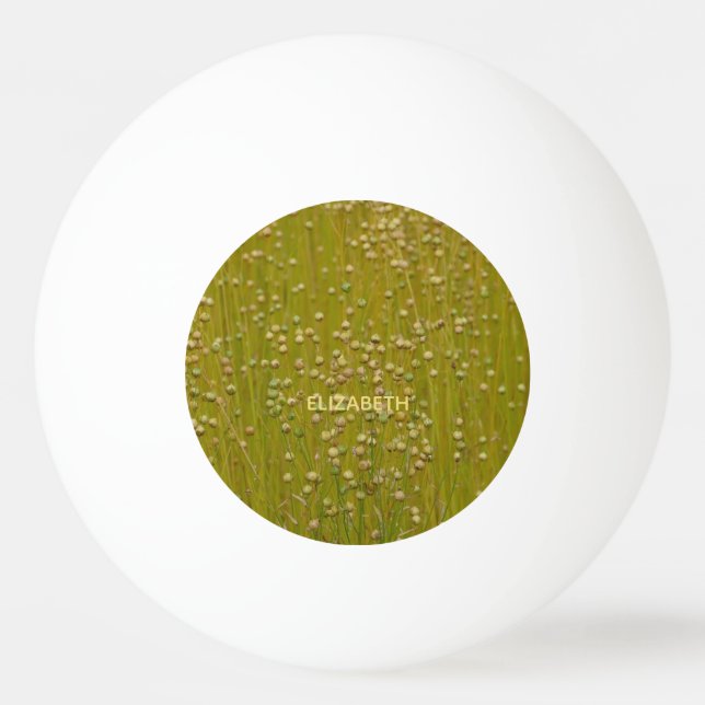 Bolinha De Ping Pong Florais verdes multicoloridos personalizados (Frente)