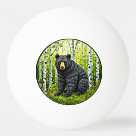 Bolinha De Ping Pong 🌲 Floresta do Urso Negro Resplendor ❄️ Bosque de