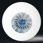 Bolinha De Ping Pong Flourish Abstract Modern Fractal Flower With Blue<br><div class="desc">A blue fantasy flower,  abstract and elegant.
Design for your ping pong ball and more.</div>