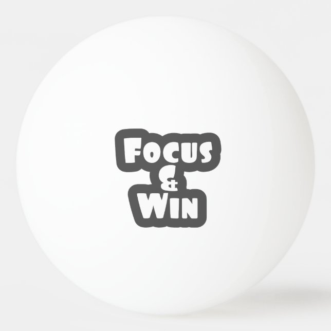 Bolinha De Ping Pong Foco e vitória (Frente)
