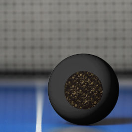 Bolinha De Ping Pong Folhas de ouro-glamínico, castanho
