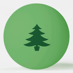 Bolinha De Ping Pong Forma verde da árvore de Natal no verde