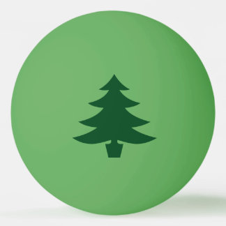 Bolinha De Ping Pong Forma verde de árvore de Natal em verde