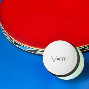 Bolinha De Ping Pong Fórmula para o volume de uma esfera