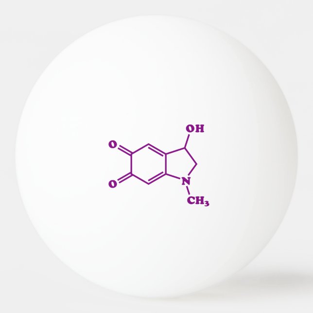 Bolinha De Ping Pong Fórmula Química Molecular Adrenocromática (Frente)