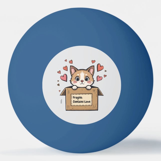 Bolinha De Ping Pong Fragile: Contains Love (Frente)