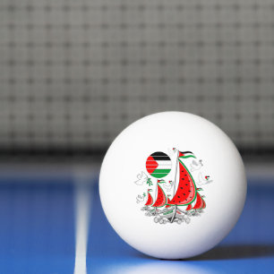 Bolinha De Ping Pong Freedom Global Sumud Flotilla Boats para Gaza