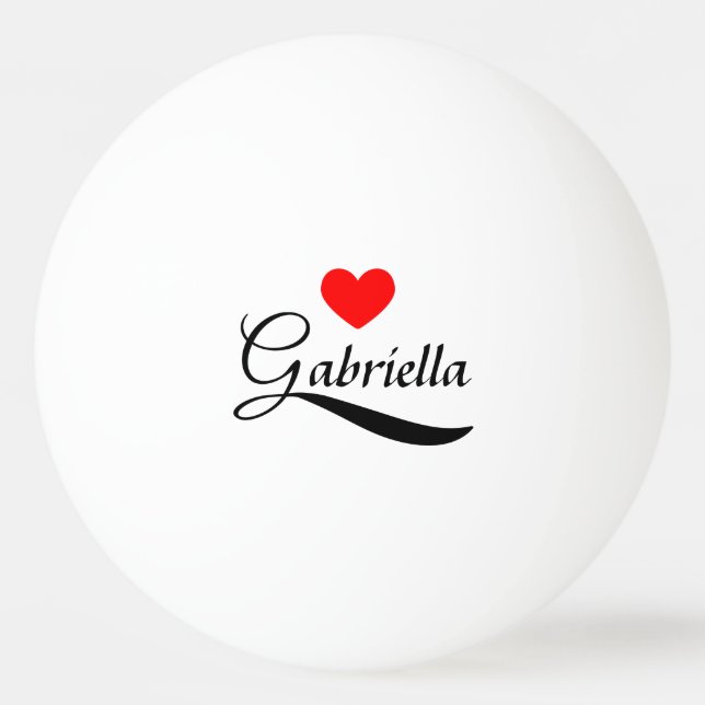 Bolinha De Ping Pong Gabriella (Frente)