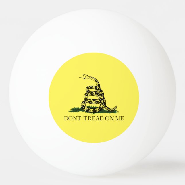 Bolinha De Ping Pong Gadsden Flag Ping Pong Ball (Frente)